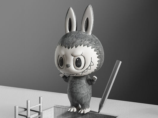 MEGA LABUBU 400% Sketch